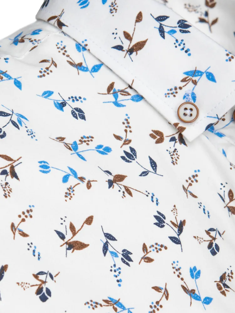 Wyjątkowe Okazje|Koszule Męskie>Dstreet Koszula męska z krótkim rękawem biała KX1040