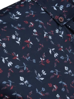 Wyjątkowe Okazje|Koszule Męskie>Dstreet Koszula męska z krótkim rękawem granatowa KX1038