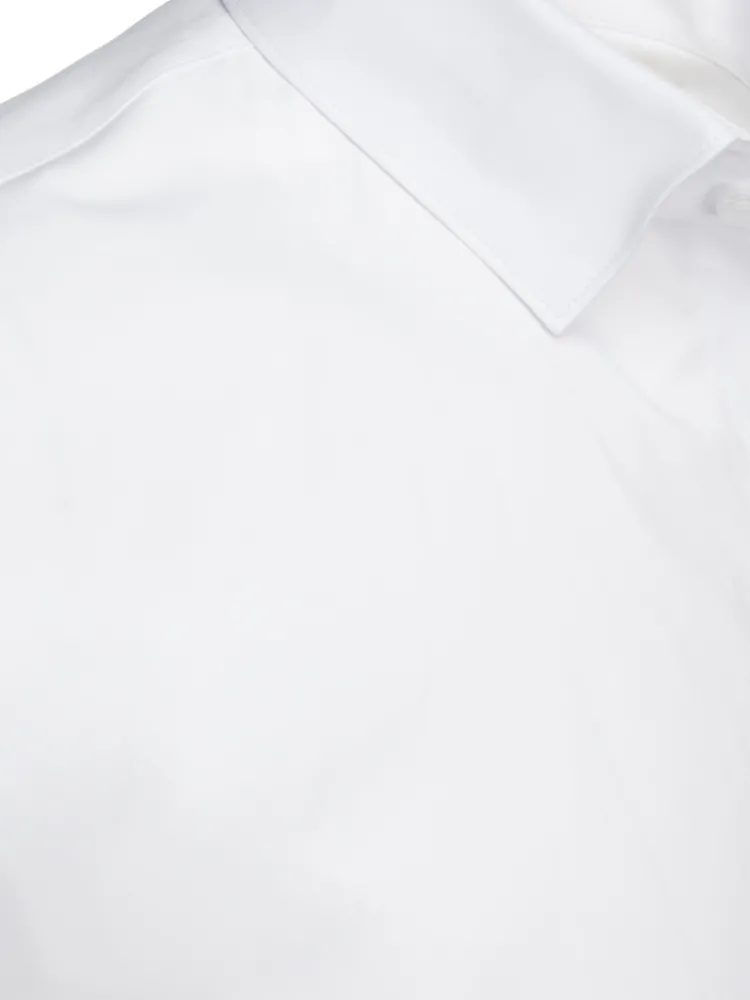 Wyjątkowe Okazje|Koszule Męskie>Dstreet Koszula męska z krótkim rękawem biała KX1045