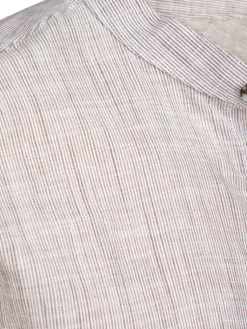 Wyjątkowe Okazje|Koszule Męskie>Dstreet Koszula męska ze stójką z długim rękawem brązowa DX2660