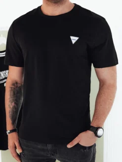 Koszulki Męskie>Dstreet Koszulka męska basic czarna RX5439