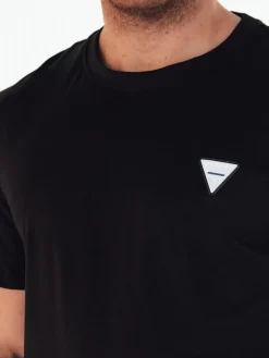 Koszulki Męskie>Dstreet Koszulka męska basic czarna RX5439