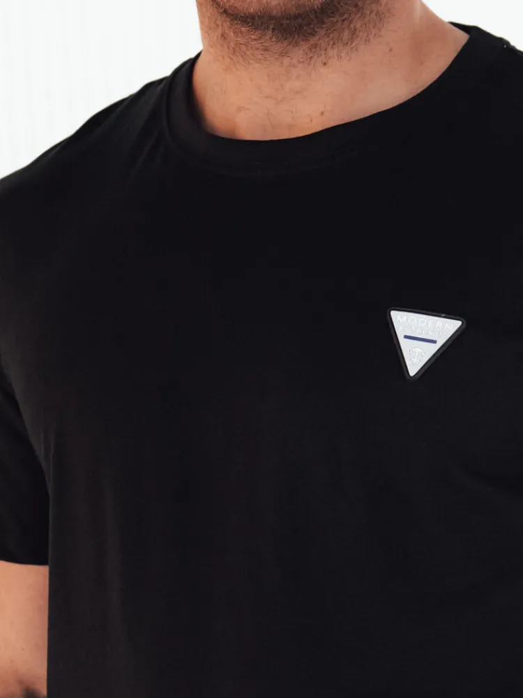 Koszulki Męskie>Dstreet Koszulka męska basic czarna RX5439