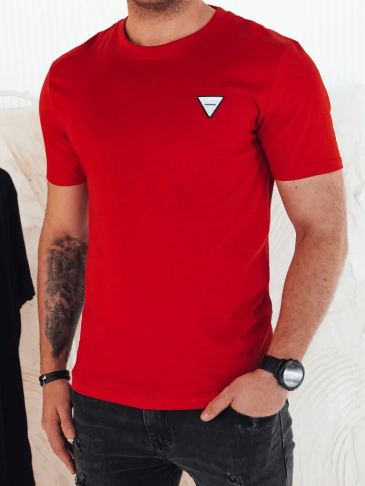 Koszulki Męskie>Dstreet Koszulka męska basic czerwona RX5446