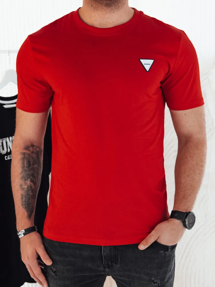 Koszulki Męskie>Dstreet Koszulka męska basic czerwona RX5446