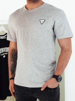 Koszulki Męskie>Dstreet Koszulka męska basic szara RX5441