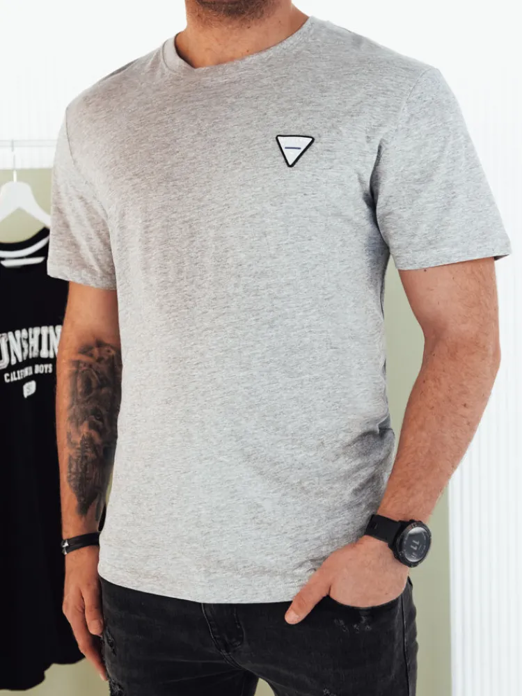 Koszulki Męskie>Dstreet Koszulka męska basic szara RX5441