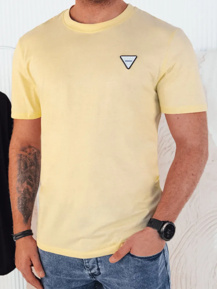 Koszulki Męskie>Dstreet Koszulka męska basic żółta RX5445