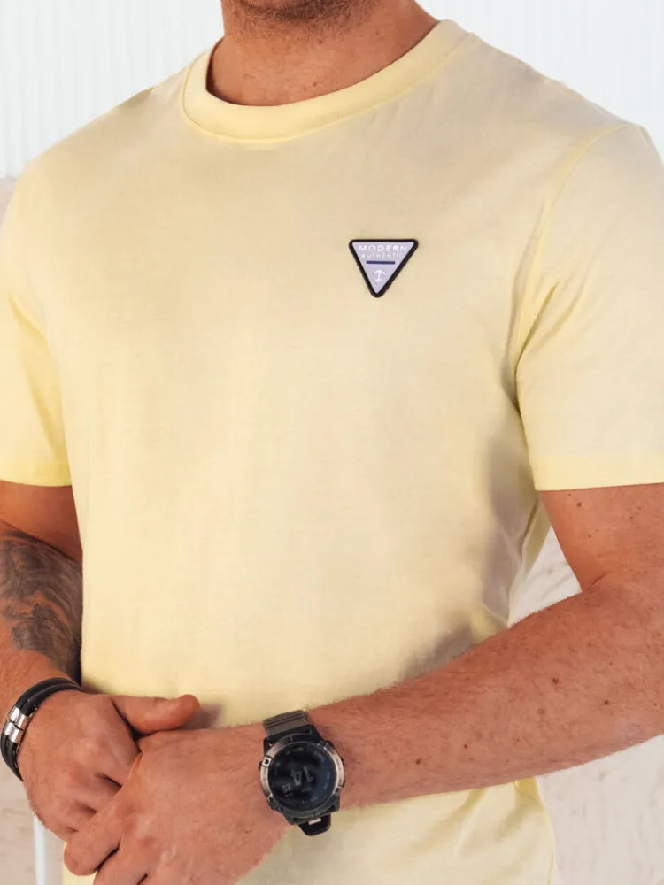 Koszulki Męskie>Dstreet Koszulka męska basic żółta RX5445
