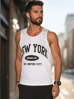 Koszulki Męskie>Dstreet Koszulka męska bez rękawów biała RX5650