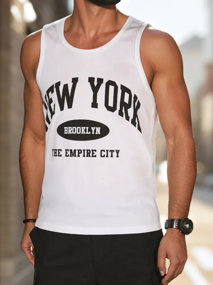 Koszulki Męskie>Dstreet Koszulka męska bez rękawów biała RX5650