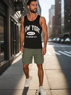 Koszulki Męskie>Dstreet Koszulka męska bez rękawów czarna RX5649