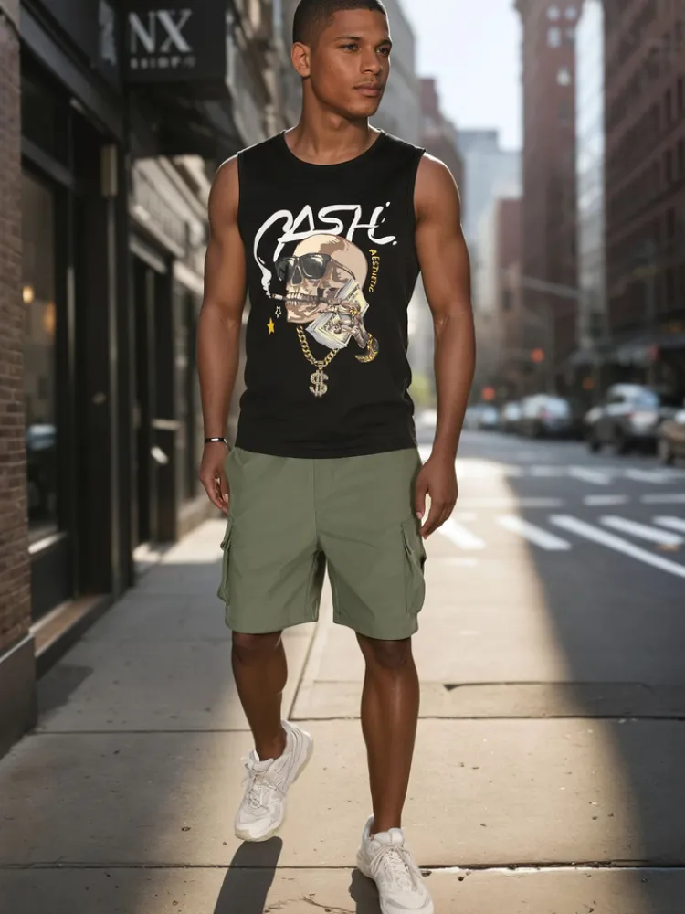 Koszulki Męskie>Dstreet Koszulka męska bez rękawów czarna RX5653