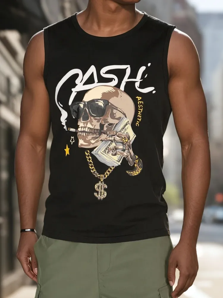 Koszulki Męskie>Dstreet Koszulka męska bez rękawów czarna RX5653