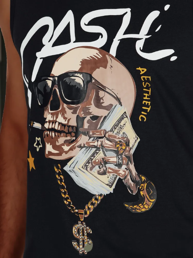 Koszulki Męskie>Dstreet Koszulka męska bez rękawów czarna RX5653