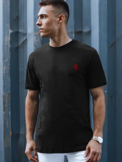 Koszulki Męskie>Dstreet Koszulka męska czarna RX5567