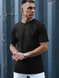 Koszulki Męskie>Dstreet Koszulka męska czarna RX5567