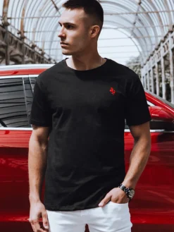 Koszulki Męskie>Dstreet Koszulka męska czarna RX5571