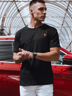 Koszulki Męskie>Dstreet Koszulka męska czarna RX5571