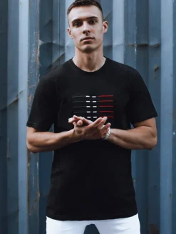 Koszulki Męskie>Dstreet Koszulka męska czarna RX5570