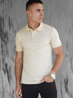 Koszulki Męskie>Dstreet Koszulka męska polo żółta PX0606