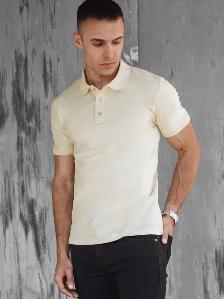 Koszulki Męskie>Dstreet Koszulka męska polo żółta PX0606