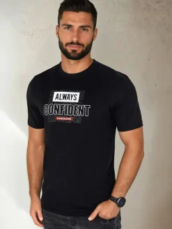 Koszulki Męskie>Dstreet Koszulka męska z nadrukiem czarna RX5407