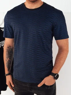 Koszulki Męskie>Dstreet Koszulka męska z nadrukiem granatowa RX5397