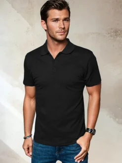 Koszulki Męskie>Dstreet Koszulka polo męska czarna PX0512