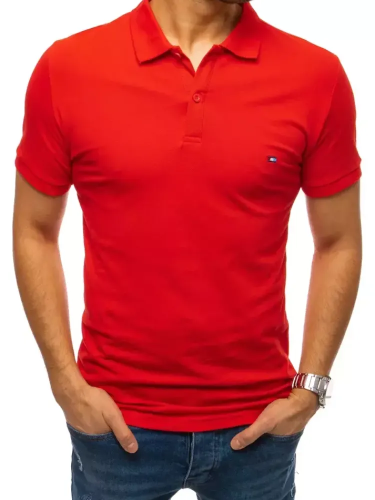 Koszulki Męskie>Dstreet Koszulka polo męska czerwona PX0331