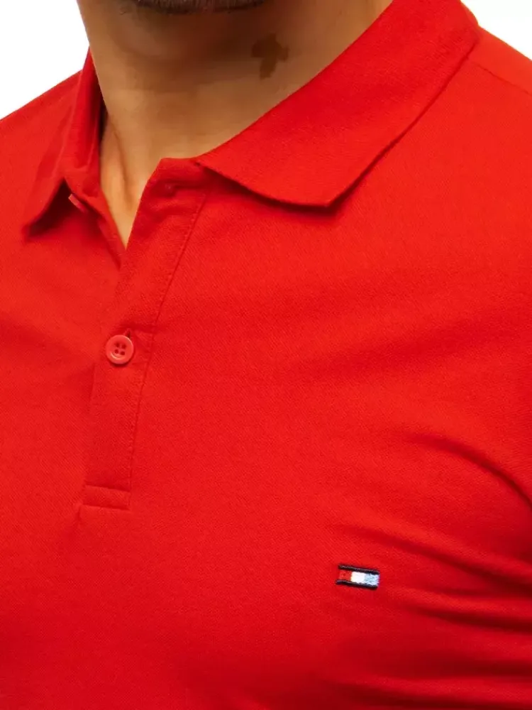 Koszulki Męskie>Dstreet Koszulka polo męska czerwona PX0331