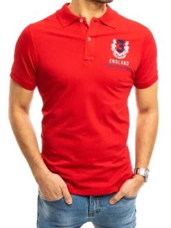 Koszulki Męskie>Dstreet Koszulka polo męska czerwona PX0357