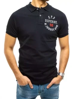 Koszulki Męskie>Dstreet Koszulka polo męska granatowa PX0418