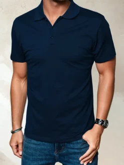 Koszulki Męskie>Dstreet Koszulka polo męska granatowa PX0553