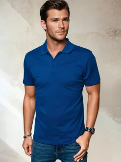 Koszulki Męskie>Dstreet Koszulka polo męska niebieska PX0551