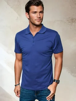 Koszulki Męskie>Dstreet Koszulka polo męska niebieska PX0510