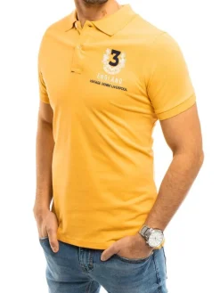 Koszulki Męskie>Dstreet Koszulka polo męska żółta PX0358
