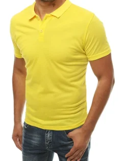 Koszulki Męskie>Dstreet Koszulka polo męska żółta PX0314