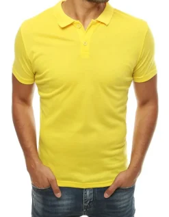 Koszulki Męskie>Dstreet Koszulka polo męska żółta PX0314