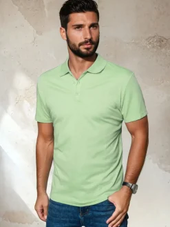 Koszulki Męskie>Dstreet Koszulka polo męska zielona PX0554
