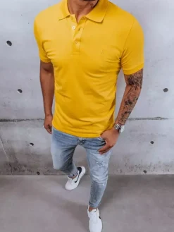 Koszulki Męskie>Dstreet Koszulka polo żółta PX0543