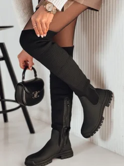 Kozaki>Dstreet Kozaki damskie ELEFIVE czarne ZY0580