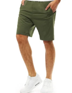 Spodenki Męskie>Dstreet Krótkie spodenki dresowe męskie zielone SX2390