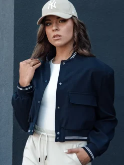 Kurtki Damskie>Dstreet Kurtka bomberka damska CHOMP granatowa TY4477