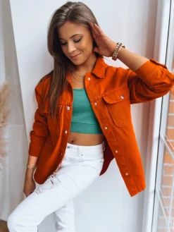Kurtki Damskie>Dstreet Kurtka damska ALEXANDRIA pomarańczowa TY3602