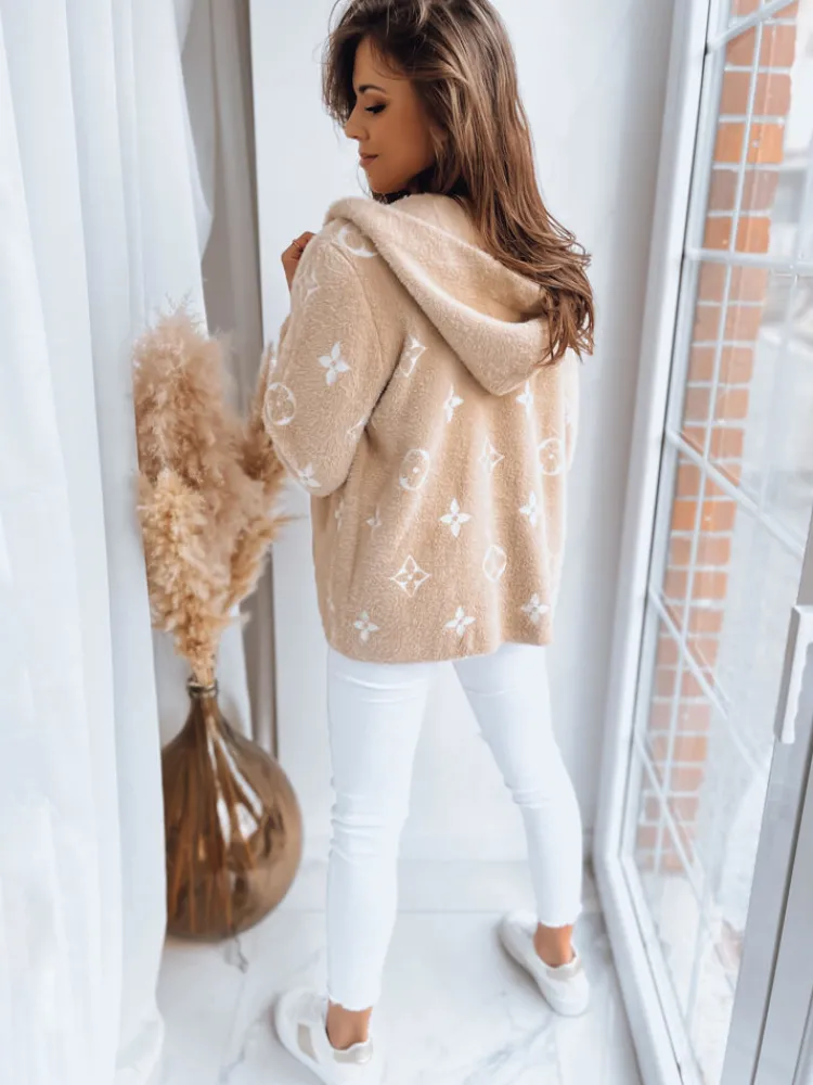 Kurtki Damskie>Dstreet Kurtka damska alpaka FORTY jasnobeżowy NY0600