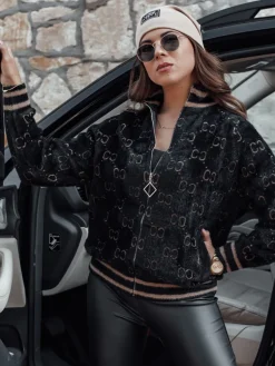 Kurtki Damskie>Dstreet Kurtka damska alpaka JOYCE rozpinana czarna NY0689