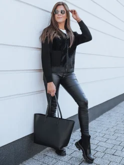 Kurtki Damskie>Dstreet Kurtka damska alpaka KATHERINE czarna NY0481