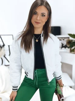 Kurtki Damskie>Dstreet Kurtka damska BOMBER biała TY3432