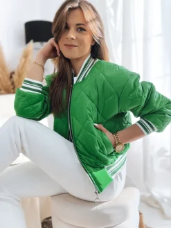 Kurtki Damskie>Dstreet Kurtka damska BOMBER zielona TY3430